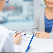 Doctor giving medicine to the Patient 