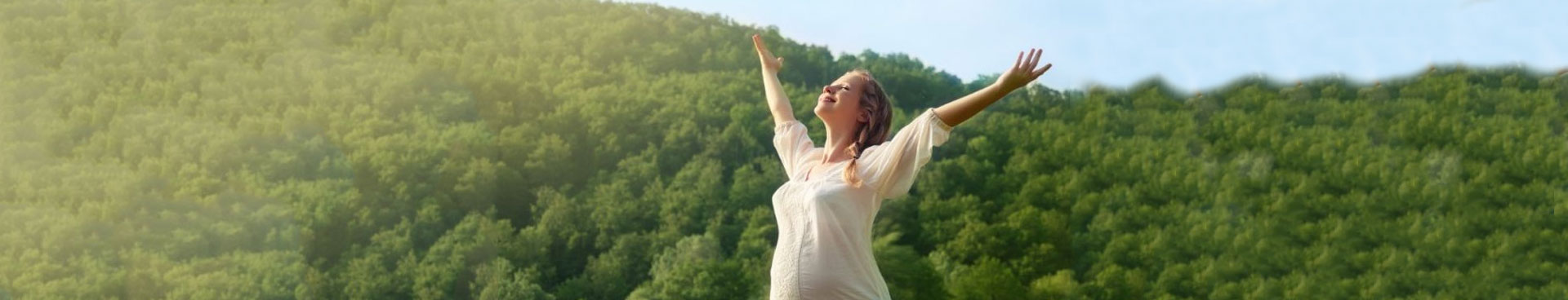 Woman Smiling in Nature